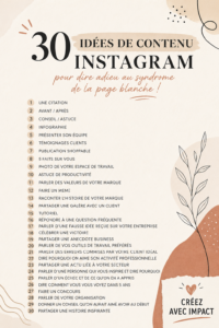 Un collage inspirant d'idées de contenu Instagram.