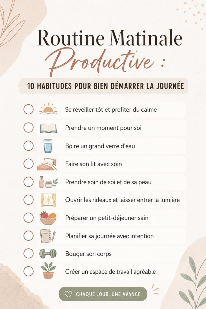 Femme heureuse dans sa cuisine préparant un petit-déjeuner sain