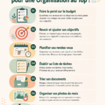 Femme travaillant sur son agenda pour une organisation mensuelle efficace.