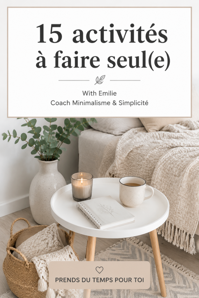 Femme souriante profitant d'une activité en solo pour se ressourcer