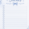 Un carnet ouvert avec une liste de tâches colorée et inspirante sur une table en bois