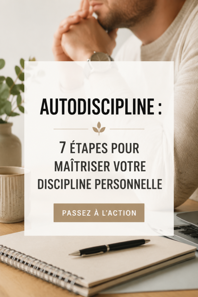 Une femme en train de planifier ses objectifs avec un carnet et un stylo, symbolisant l'autodiscipline.