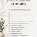 Un dimanche paisible avec une tasse de thé et un planner