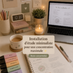Bureau épuré avec un mobilier minimaliste pour favoriser la concentration