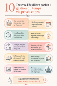 Femme dans un bureau équilibrant travail et vie personnelle