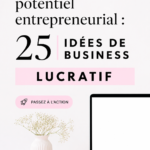 Femme examinant des idées de business lucratif sur un ordinateur