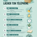 Une femme souriante profitant d'un moment de déconnexion sans téléphone