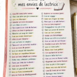 Un bullet journal avec des livres à lire notés sur une page inspirante