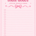 Une liste de tâches kawaii sur un bureau coloré.