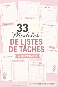 Exemple de modèle de liste de tâches à imprimer, conçu pour organiser efficacement son quotidien.