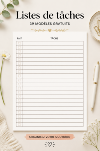 Des modèles de to-do lists colorés à imprimer, parfaits pour organiser vos tâches quotidiennes.