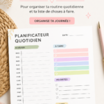 Une collection de pages à imprimer pour planifier sa journée.