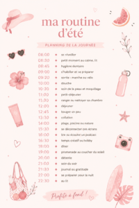 Femme profitant d'une belle journée d'été, illustrant une routine estivale bien-être.