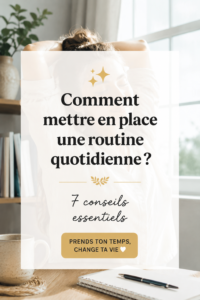 Femme souriante s'installant dans une routine quotidienne apaisante.