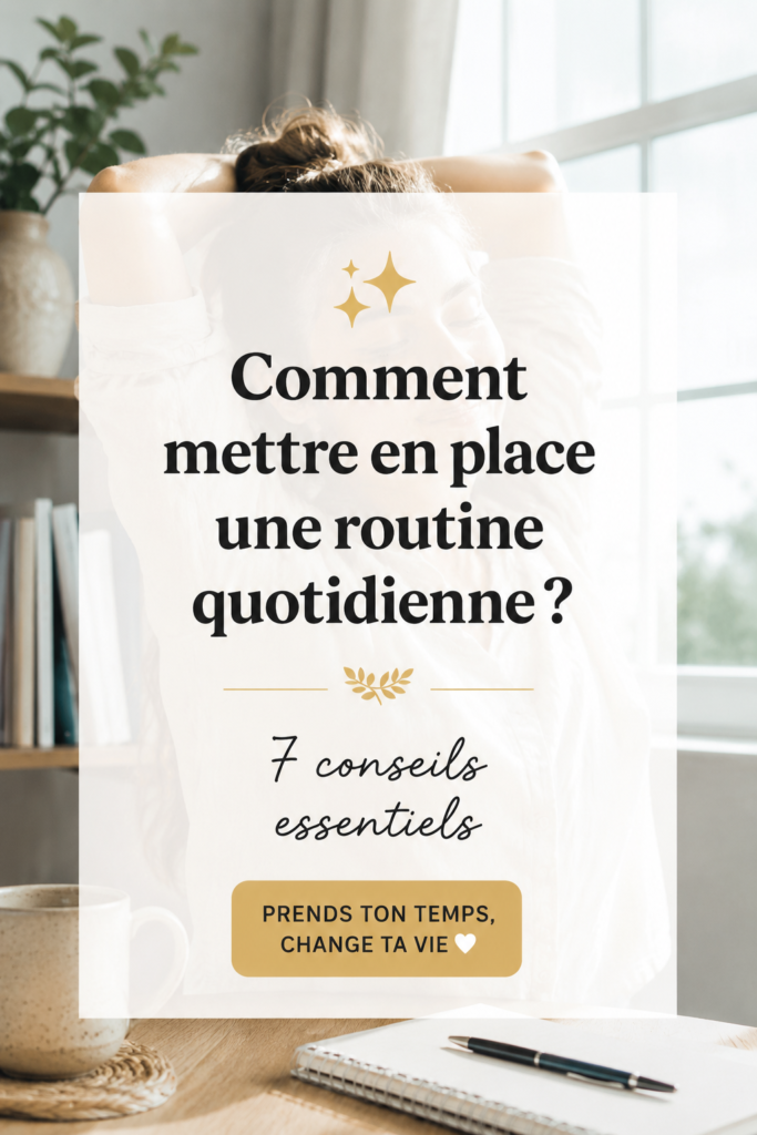 Femme souriante s'installant dans une routine quotidienne apaisante.