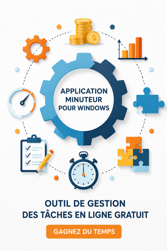 Une capture d'écran d'une application de minuterie en ligne utilisée pour la gestion du temps.