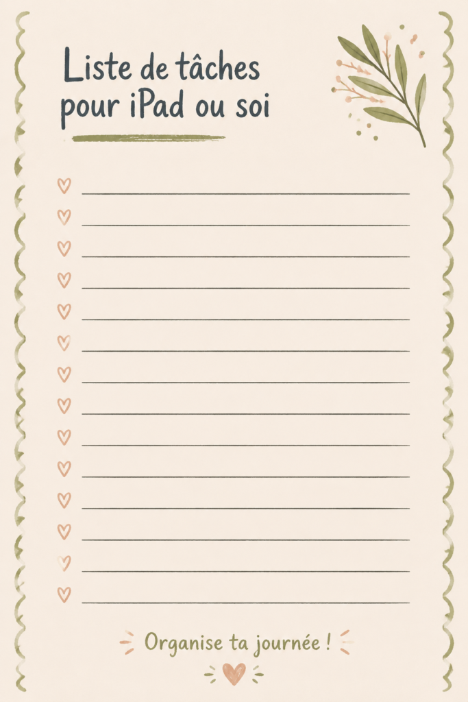 Femme utilisant un iPad pour organiser sa to-do list.