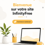 Capture d'écran de l'interface d'InfinityFree montrant les fonctionnalités disponibles pour créer un site web.