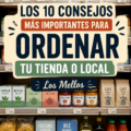 Intérieur d'un magasin bien organisé avec produits bien disposés