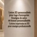 Logo personnalisé d'un salon de beauté, design moderne et élégant.