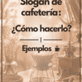 Un café avec une devanture accueillante et un slogan accrocheur.