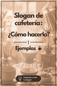 Un café avec une devanture accueillante et un slogan accrocheur.