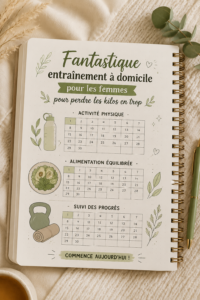 Femme faisant des exercices d'entraînement à domicile