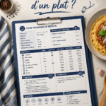 Fiche technique de recette avec des ingrédients et instructions
