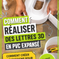 Ensemble de lettres 3D en PVC créées pour une enseigne commerçante