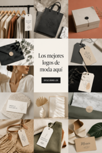 Un collage inspirant de logos emblématiques du monde de la mode.