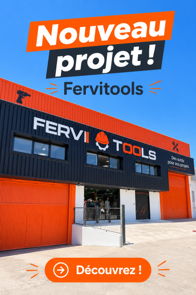 Présentation de Fervitools avec des outils créatifs sur une table