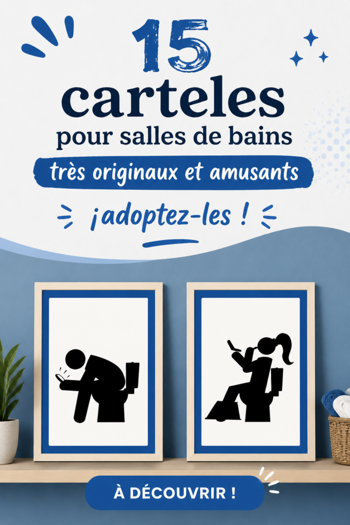 Panneaux décoratifs originaux dans une salle de bain moderne.