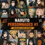 Poster des personnages emblématiques de Naruto, illustrant leur diversité et leurs pouvoirs
