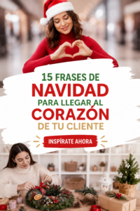 Un visuel attrayant avec des mots de Noël inspirants pour séduire les clients.