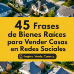 Un agent immobilier souriant montre une maison avec un panneau 'À vendre' en arrière-plan.