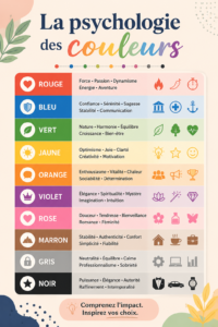 Une palette de couleurs vibrantes sur un mur, symbolisant la psychologie des couleurs en déco.