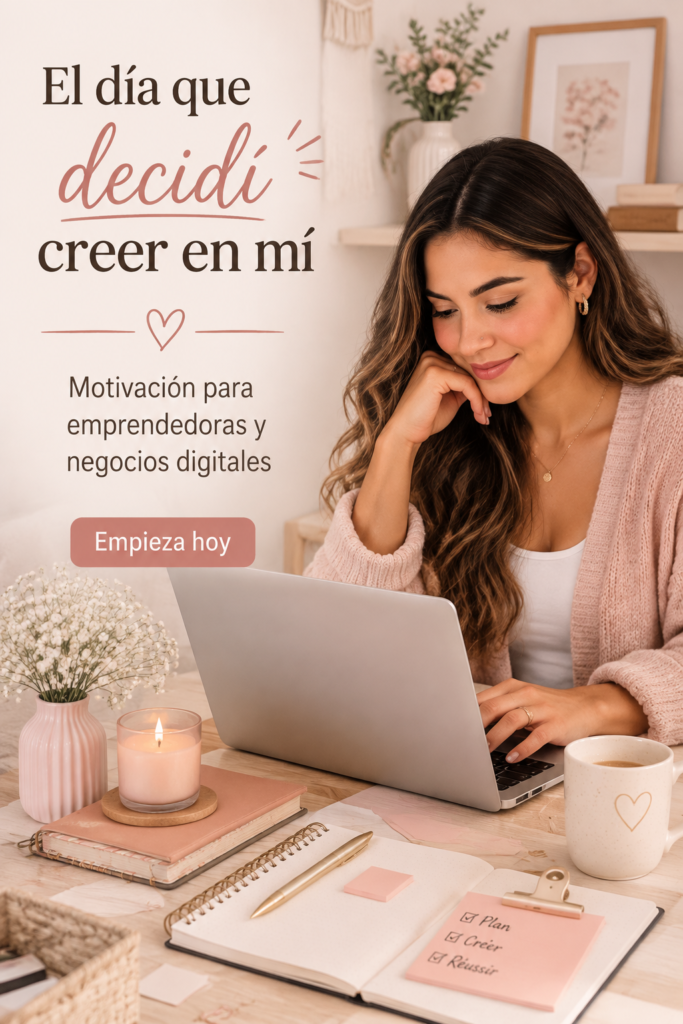 Femme souriante regardant un paysage, symbole de confiance en soi et d'entrepreneuriat.