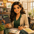 Femme entrepreneure travaillant dans un bureau lumineux