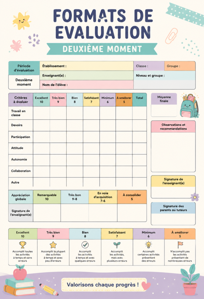 Des outils d'évaluation pour l'éducation moderne.