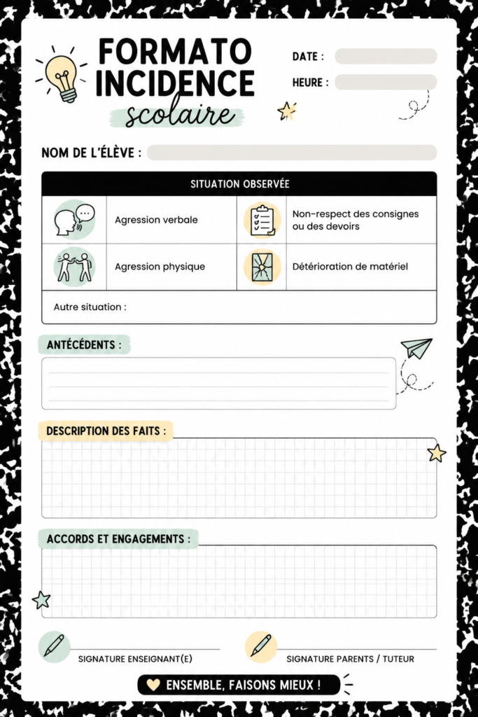 Une réunion de parents et enseignants pour discuter de la sécurité à l'école.