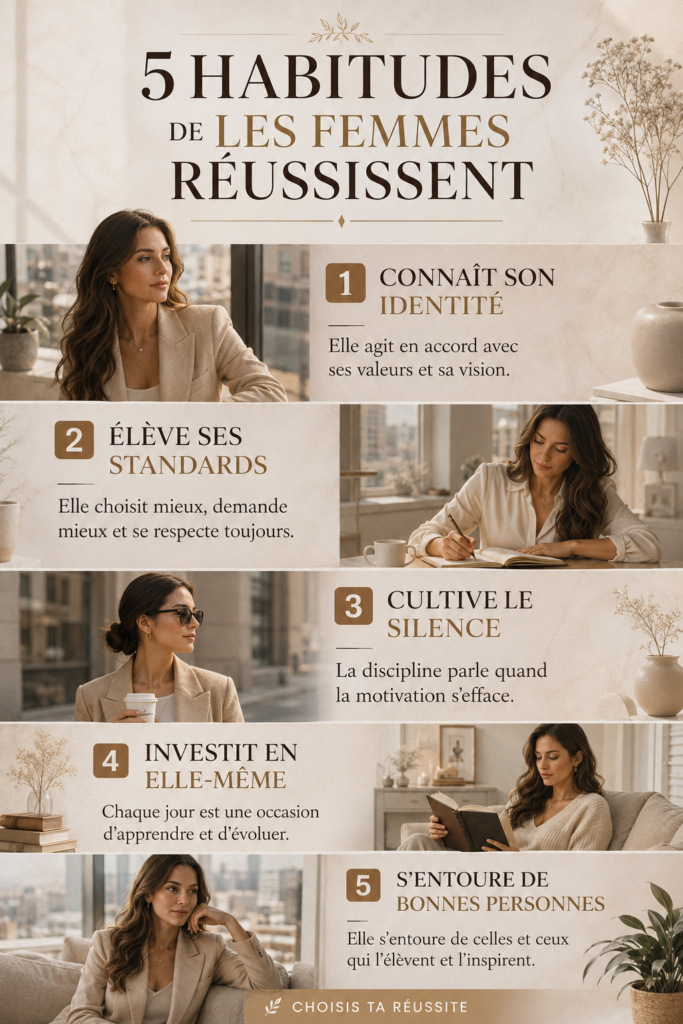 Femmes réussissant ensemble à un événement professionnel, montrant une dynamique de réussite.