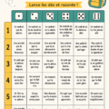 Une enseignant(e) joue avec des élèves à un jeu de dés pour stimuler l'apprentissage en classe.