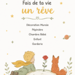 Stickers muraux colorés dans une chambre d'enfant inspirante