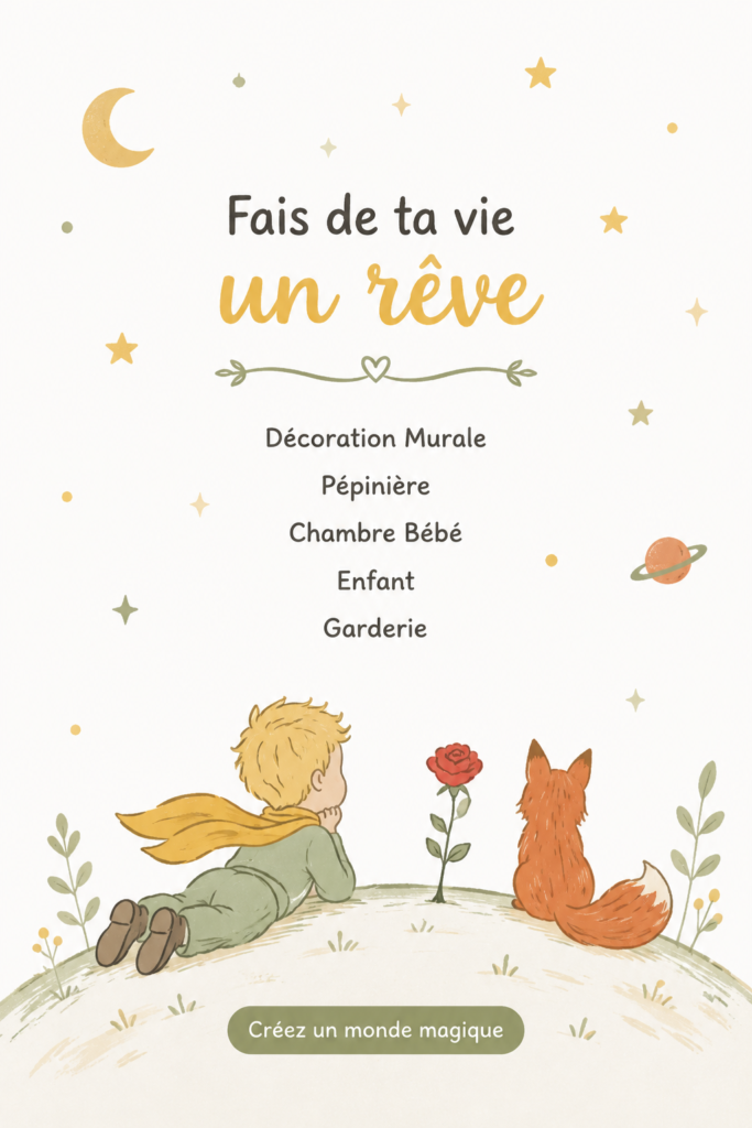 Stickers muraux colorés dans une chambre d'enfant inspirante