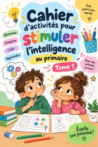 Cahier d'activités éducatives pour enfants, idéal pour stimuler leur intelligence