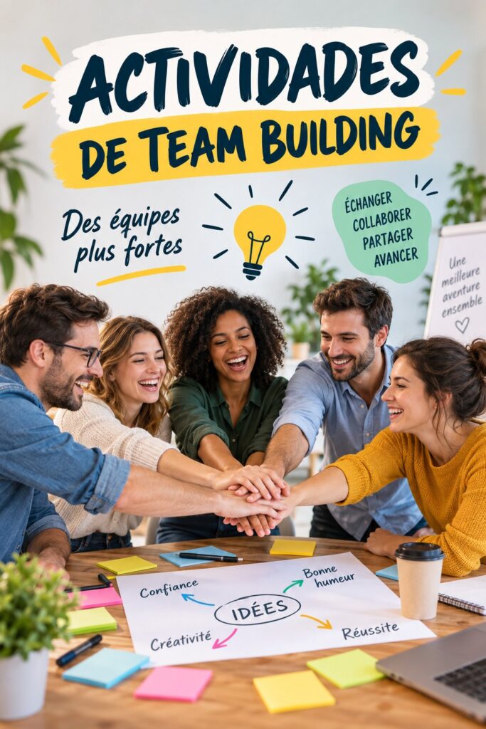 Équipe en train de participer à une activité de team building en plein air, renforçant la cohésion entre collègues.