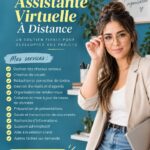 Femme utilisant un ordinateur pour travailler avec un assistant virtuel