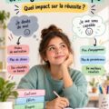 Une femme réfléchissant sur l'estime de soi et la réussite académique, illustrant le lien entre confiance personnelle et performance