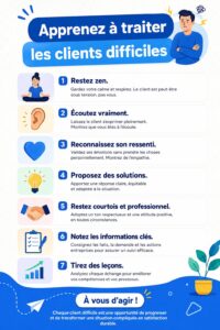 Une femme entrepreneure en train de discuter avec un client dans un cadre professionnel