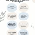Exemples de stickers de questions Instagram sur un smartphone